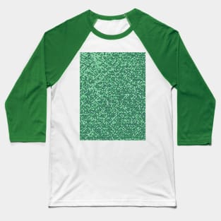 Shades of Green Abstraction Stain Glass Grid Art Baseball T-Shirt